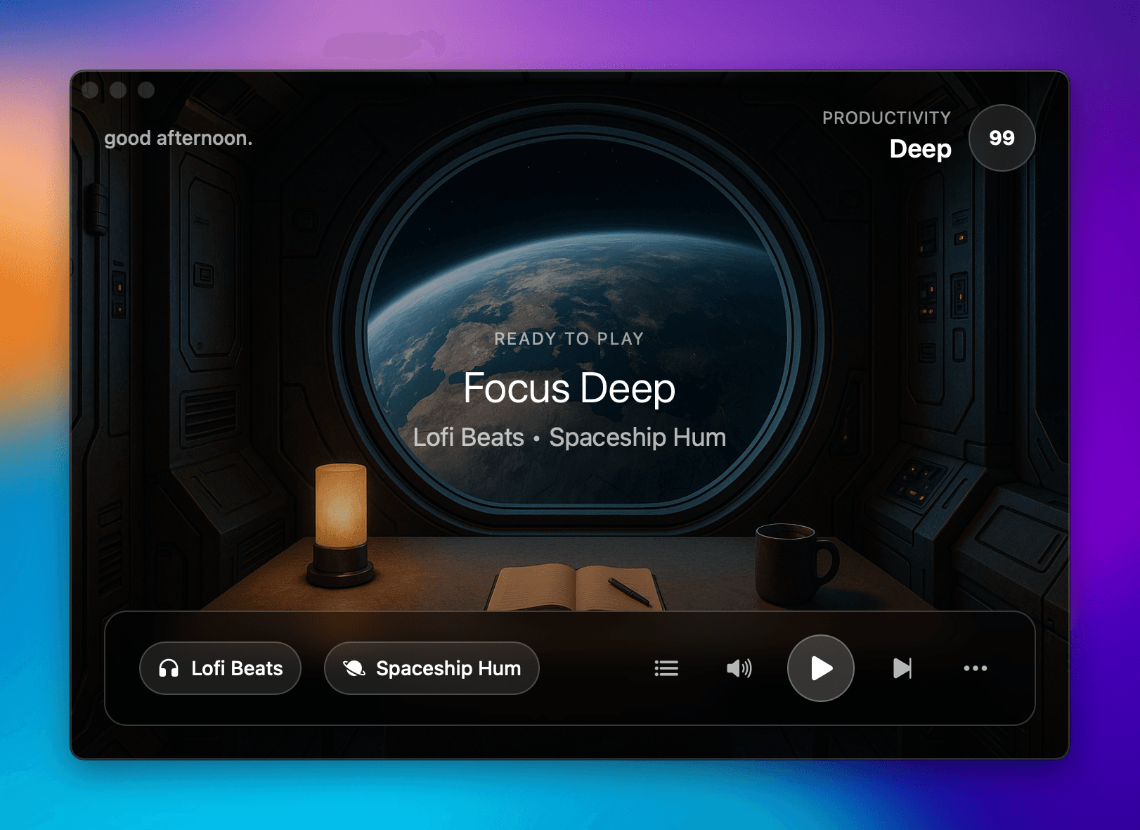 Omix menu view